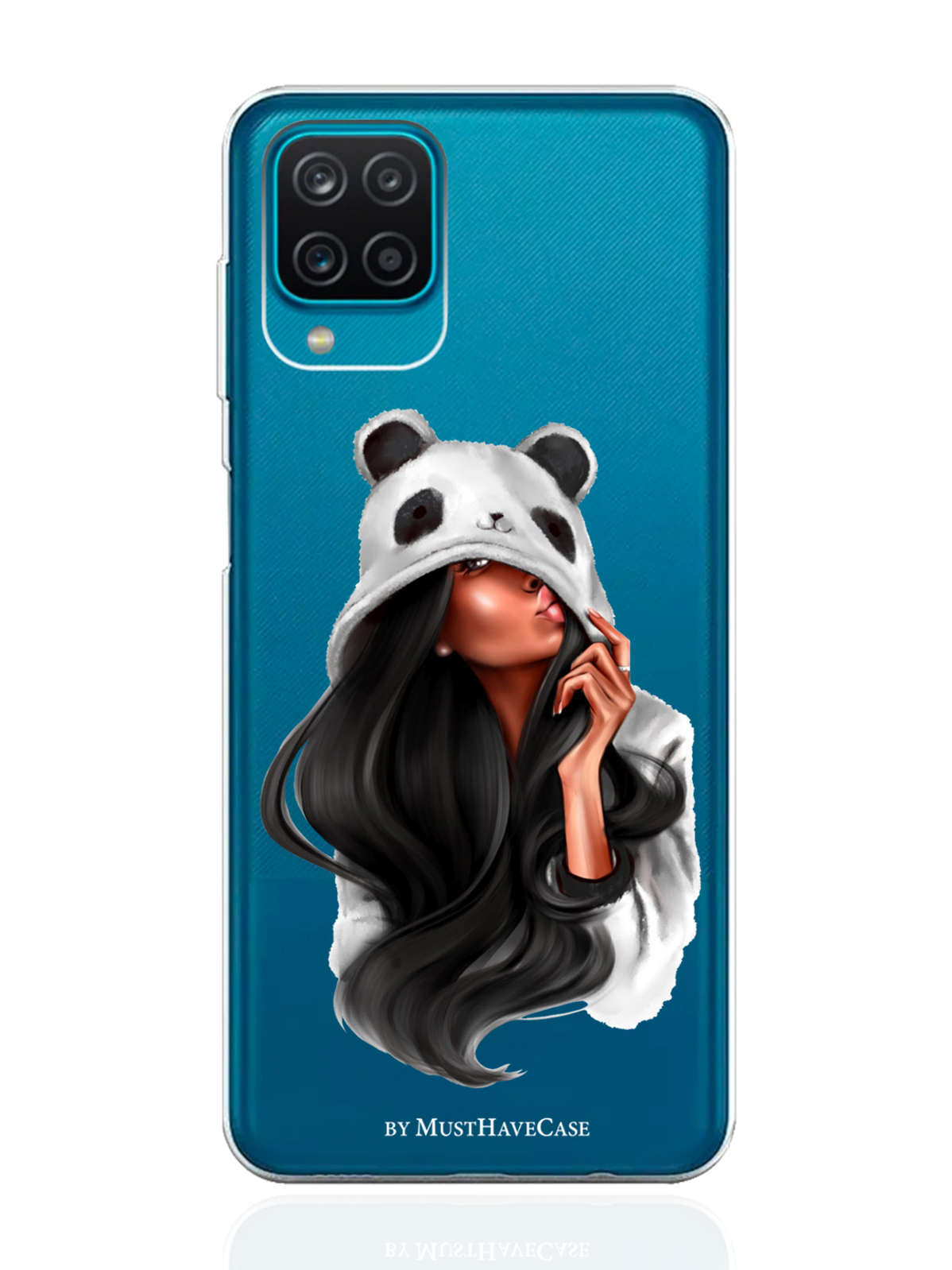 

Чехол MustHaveCase для Samsung Galaxy A12 Панда прозрачный, Прозрачный;белый;черный, Samsung Galaxy A12 Панда