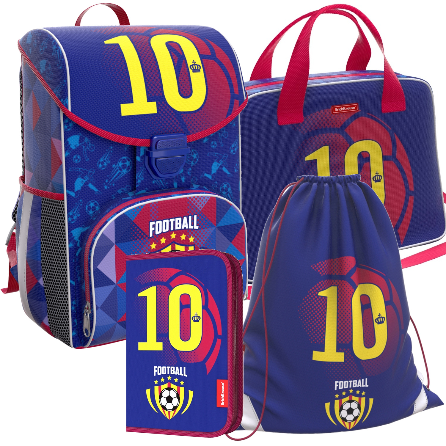 

Ранец ErichKrause ErgoLine 15 L Football Team с наполнением Спорт синий 46230_NSP, ErgoLine® 15 L