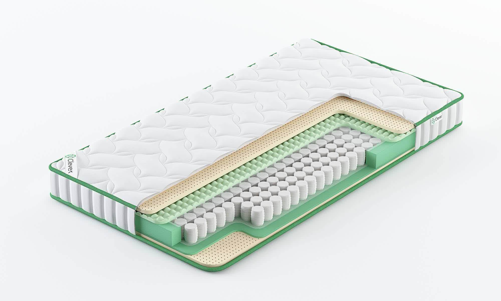 

Матрас Clever Dream Slim 186x195, Белый, DREAM SLIM