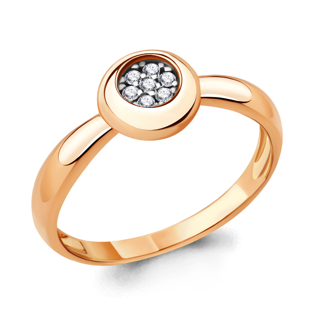 

Кольцо из серебра с фианитом р. 18,5 Aquamarine 68551А_925_з, 68551А_925_з