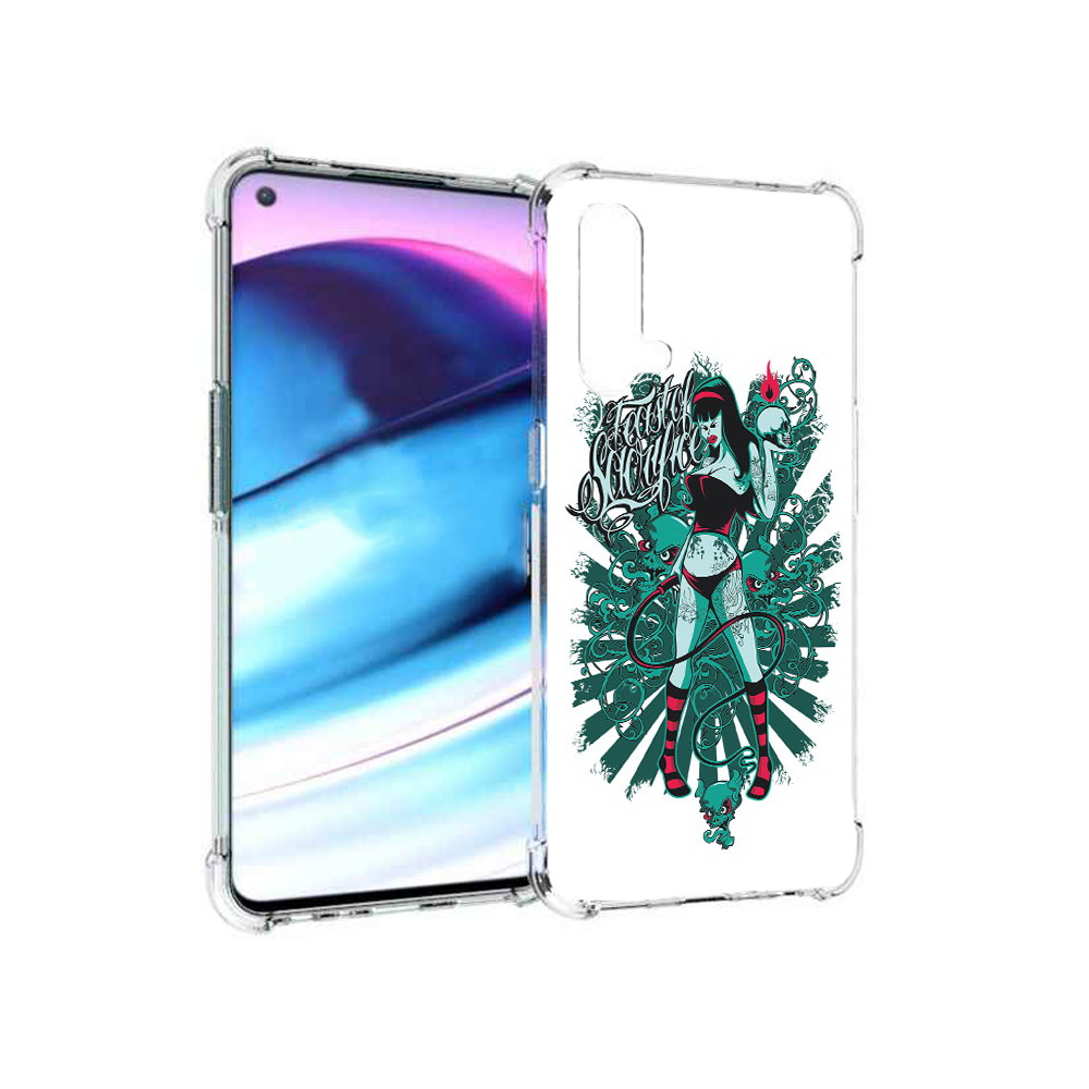 

Чехол MyPads Tocco для OnePlus Nord CE 5G нарисованная девушка в татуировках, Tocco