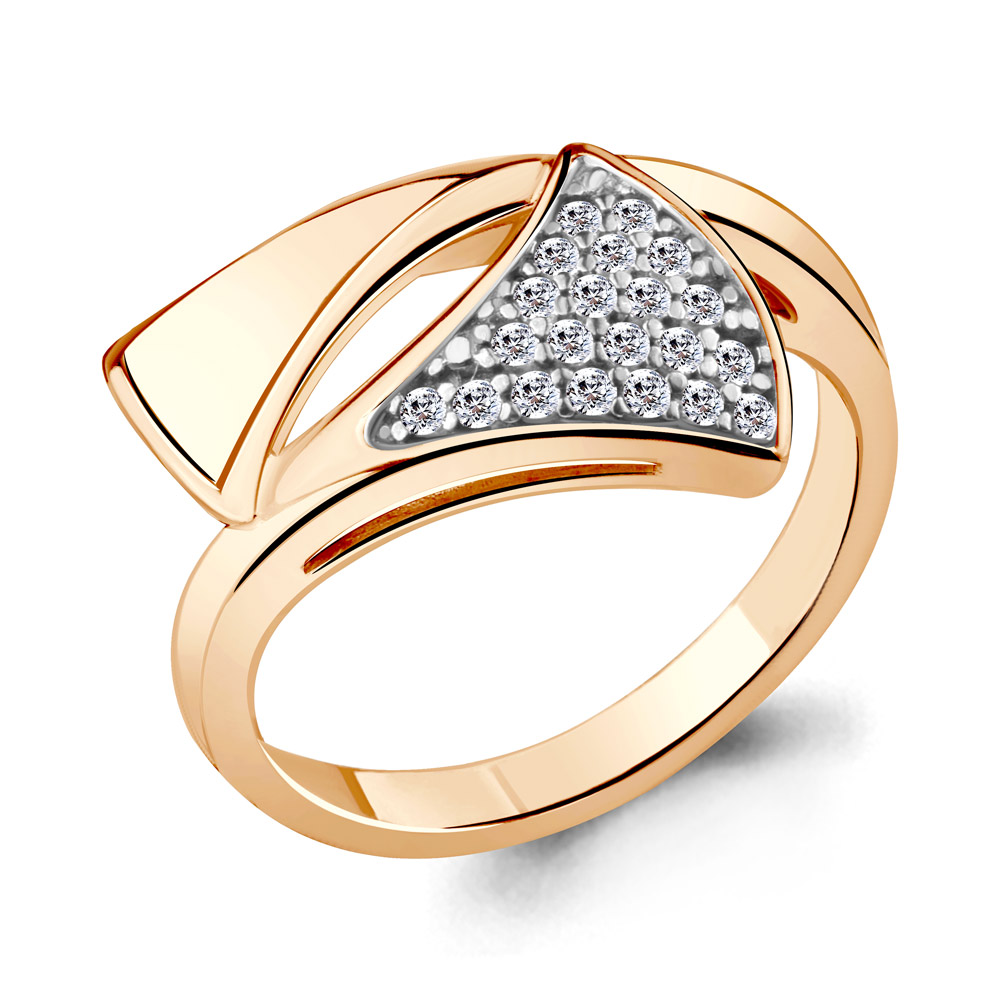 

Кольцо из серебра с фианитом р.  Aquamarine 68555А_925_з, 68555А_925_з