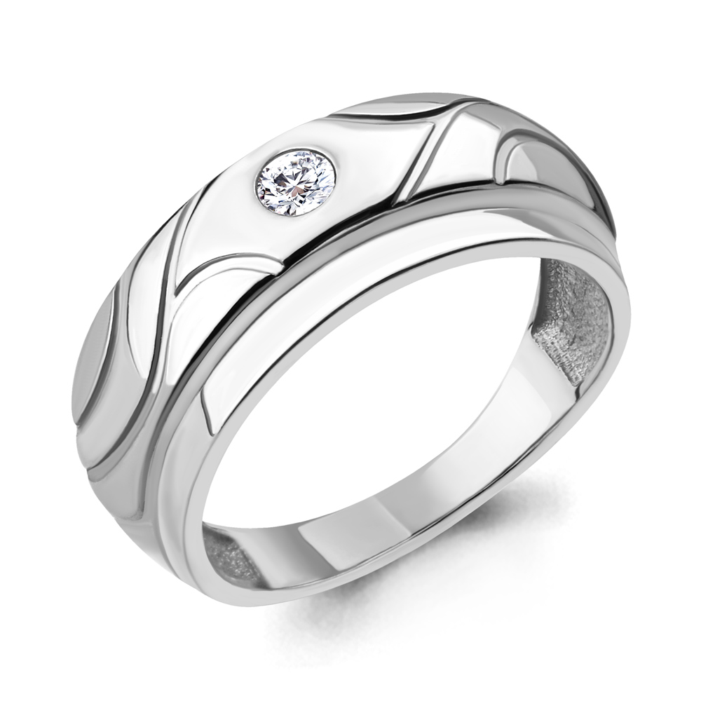 

Кольцо из серебра с фианитом р. 17 Aquamarine 68559А_925_р, 68559А_925_р