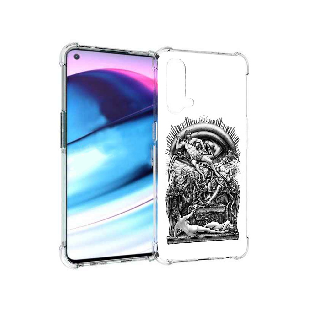 

Чехол MyPads Tocco для OnePlus Nord CE 5G оракул черно белый (PT227196.126.528), Tocco