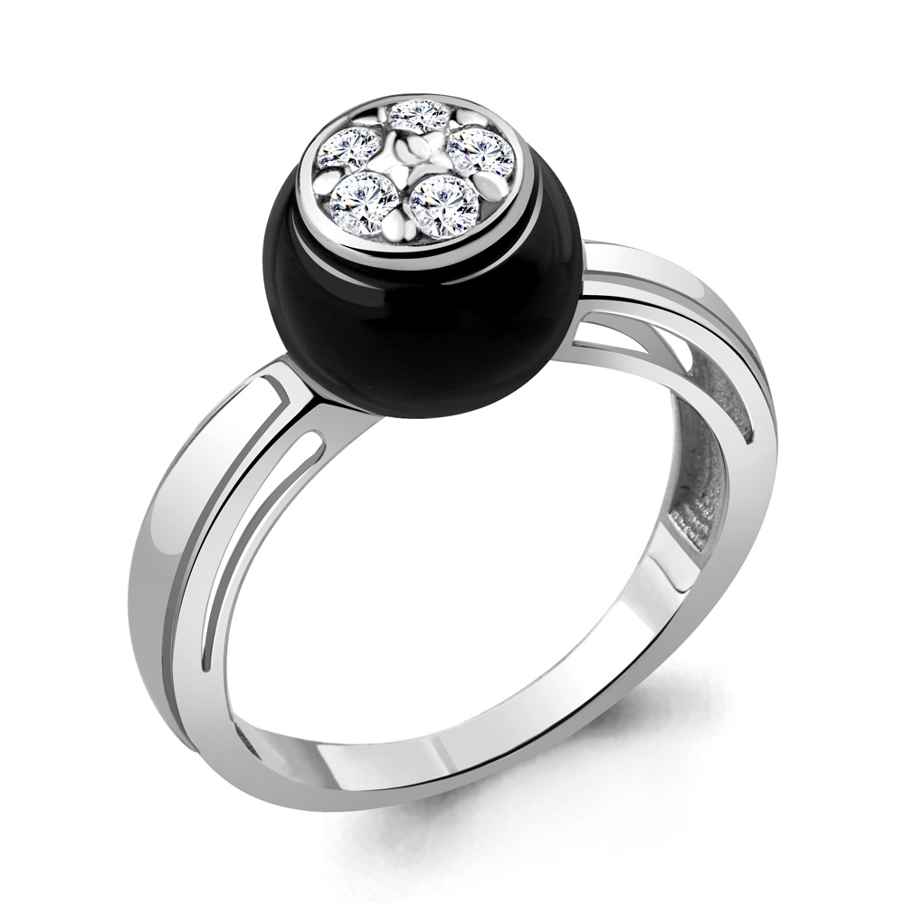 

Кольцо из серебра с керамикой р. 17 Aquamarine 68564А_925_р, 68564А_925_р