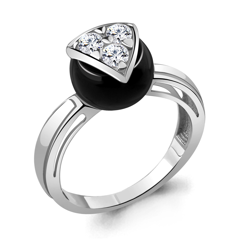 

Кольцо из серебра с керамикой р. 17 Aquamarine 68566А_925_р, 68566А_925_р