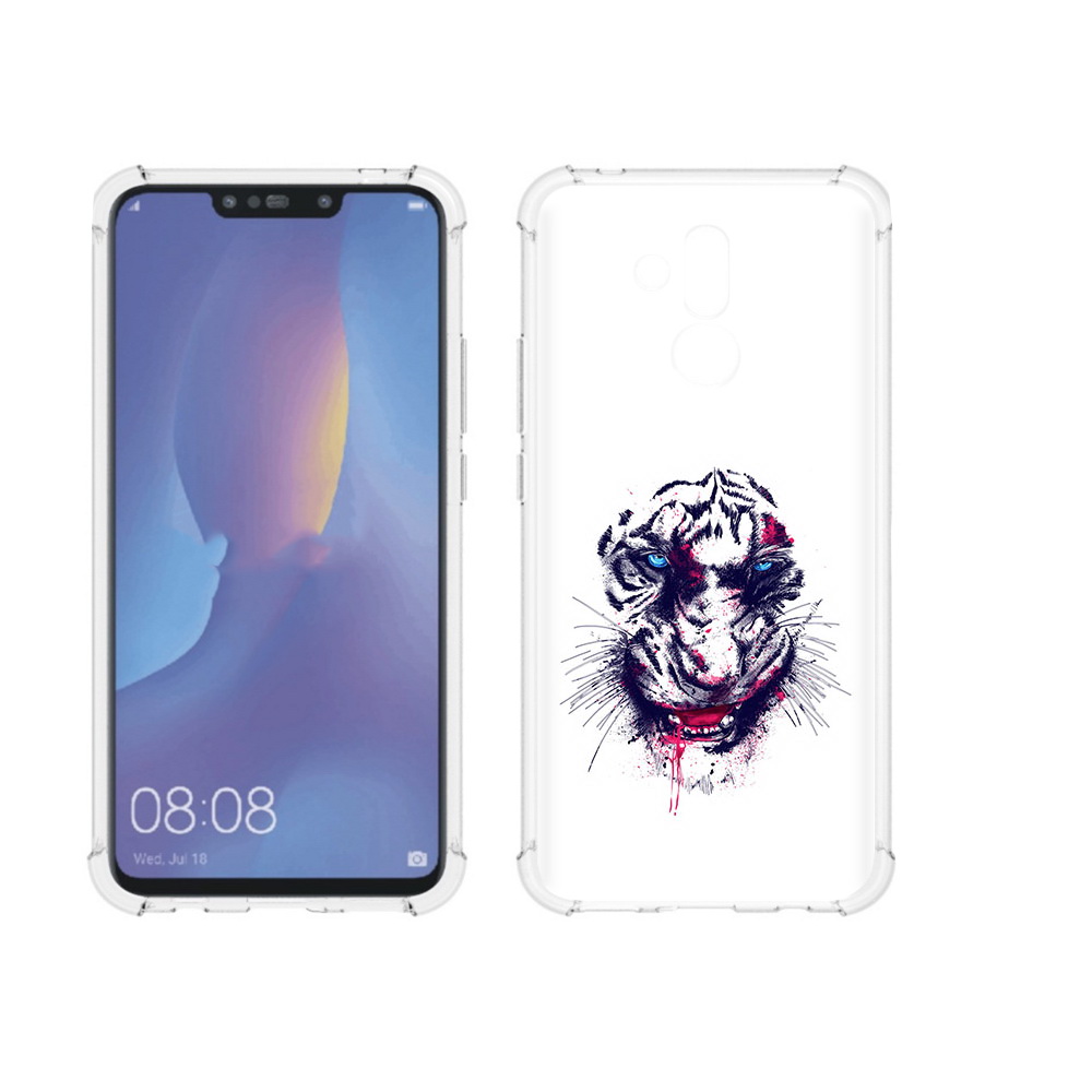 Чехол MyPads Tocco для Huawei Mate 20 Lite безумный тигр (PT117828.66.228)