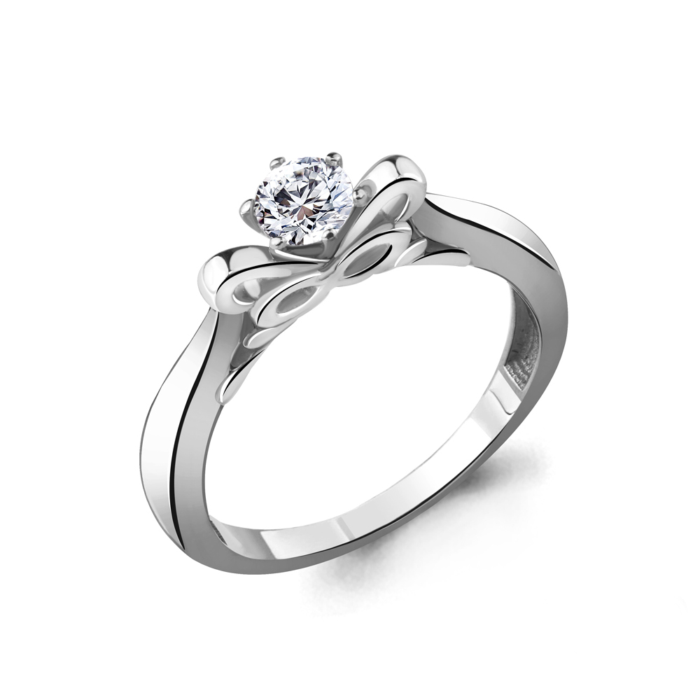 

Кольцо из серебра с фианитом р. 17 Aquamarine 68569А_925_р, 68569А_925_р