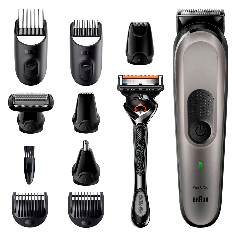 

Триммер Braun MGK7320 черный, серебристый, MGK7320