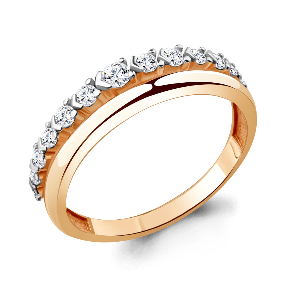 

Кольцо из серебра с фианитом р. 17,5 Aquamarine 68571А_925_з, 68571А_925_з