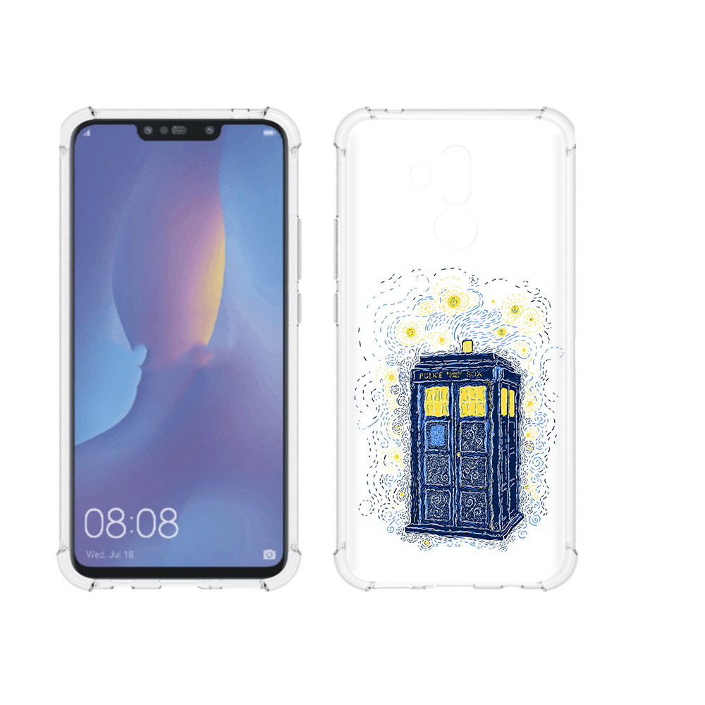 

Чехол MyPads Tocco для Huawei Mate 20 Lite будка рисунок (PT117828.66.249), Прозрачный, Tocco