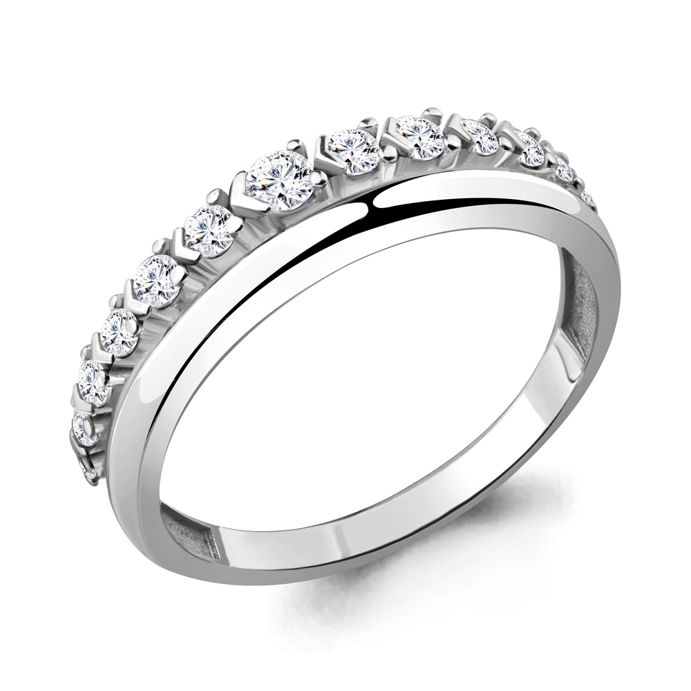 

Кольцо из серебра с фианитом р. 19,5 Aquamarine 68571А_925_р, 68571А_925_р