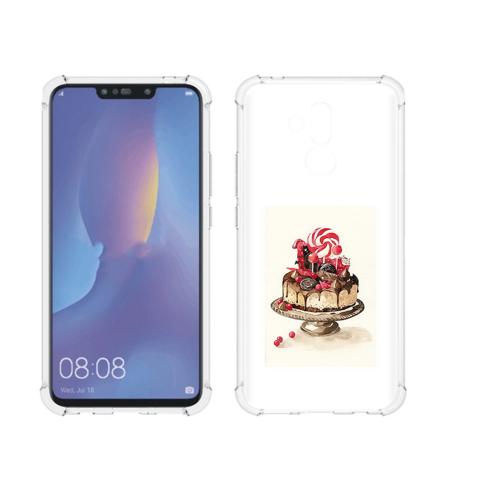 

Чехол MyPads Tocco для Huawei Mate 20 Lite вкусный торт (PT117828.66.262), Прозрачный, Tocco