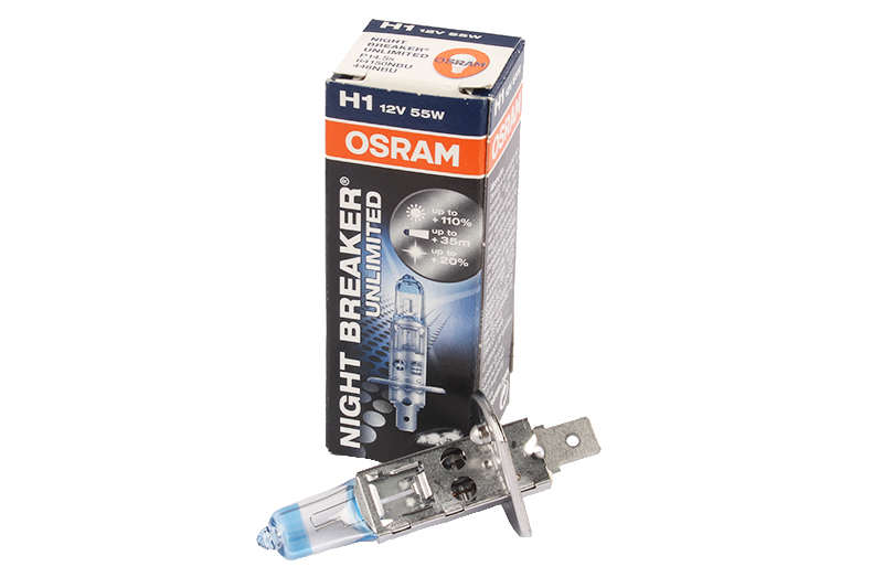 

Лампа 12Vx55W H1 +110% OSRAM NIGHT BREAKER UNLIMITED
