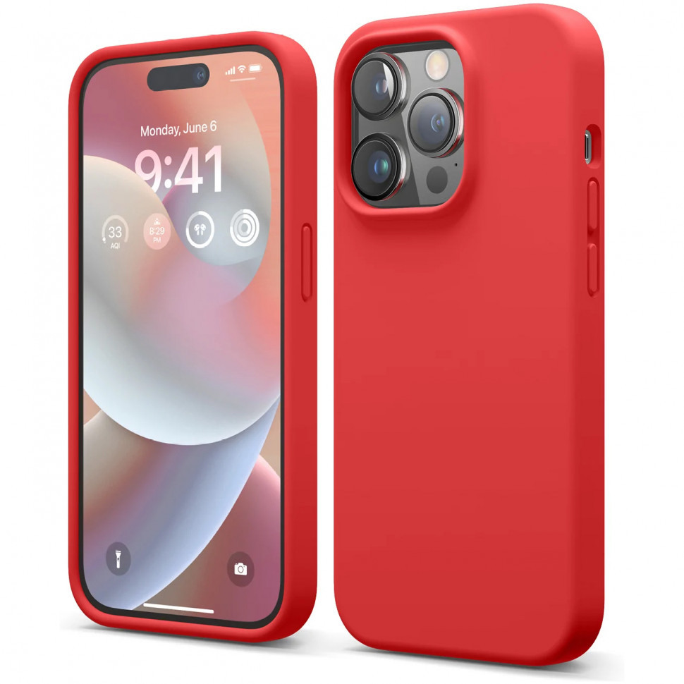 

Чехол Elago Soft silicone для iPhone 14 Pro, Красный (ES14SC61PRO-RD), Soft silicone
