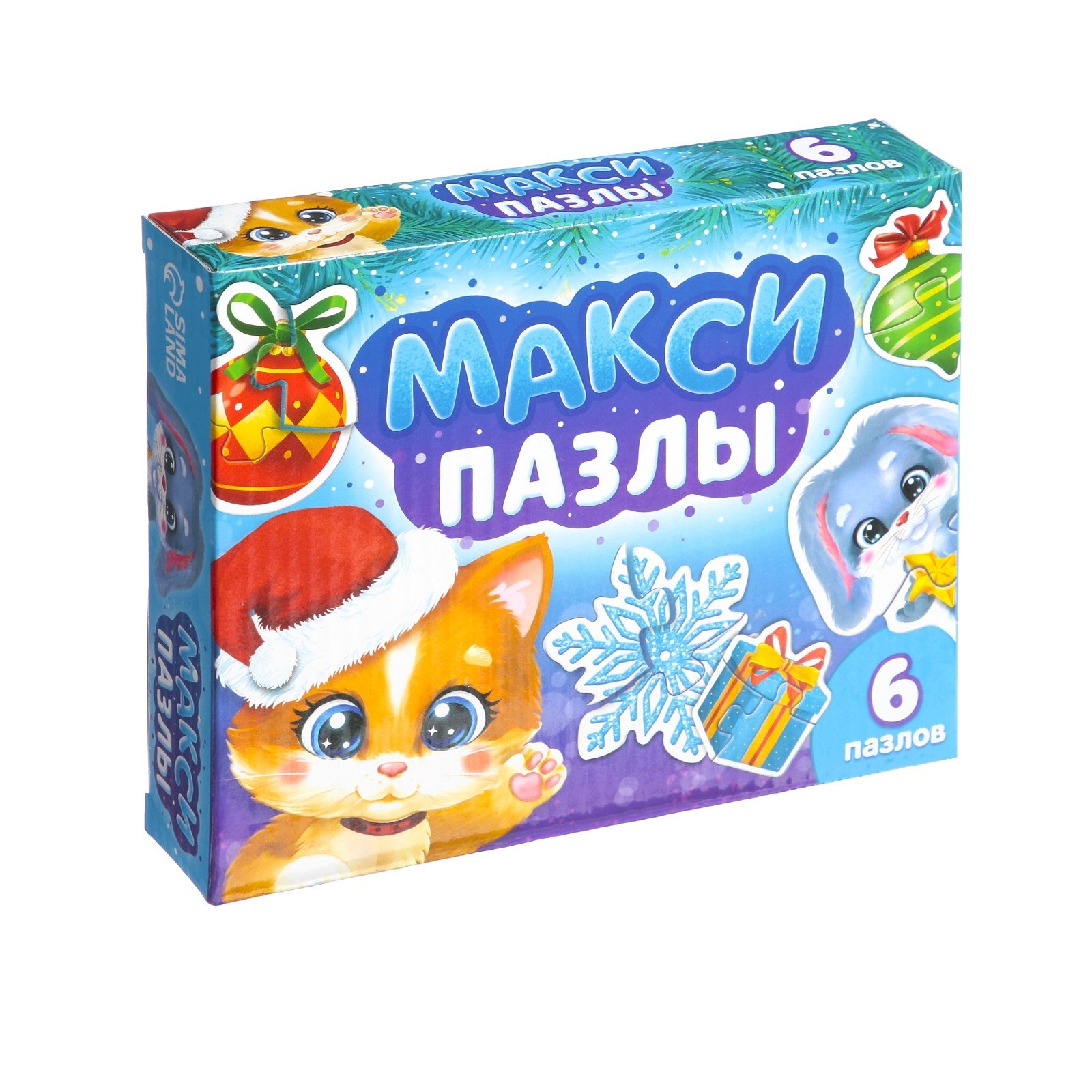 

Макси-пазлы Puzzle Time Украшаем ёлочку, 6 пазлов, Новогодние пазлы Puzzle Time