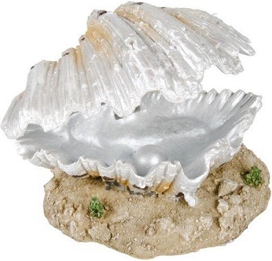 фото Грот для аквариума trixie sea shell морская раковина с жемчужиной, 7х9х7 см