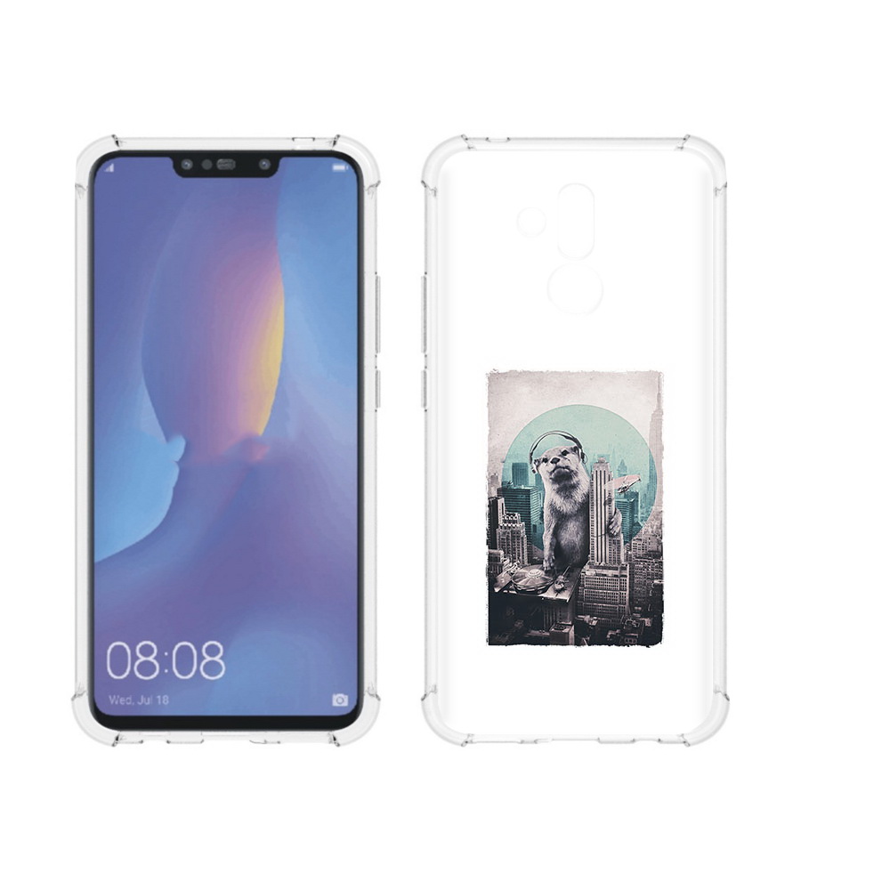 Чехол MyPads Tocco для Huawei Mate 20 Lite выдра в городе (PT117828.66.283)