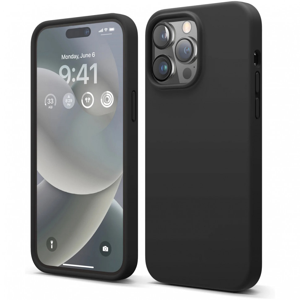 

Чехол Elago Soft silicone для iPhone 14 Pro Max, Черный (ES14SC67PRO-BK), Soft silicone