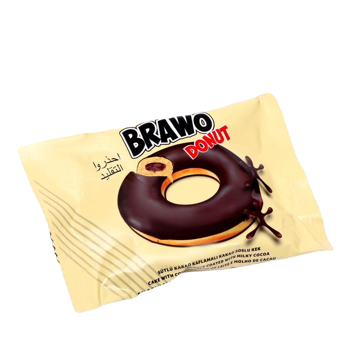 

Кекс Brawo Donut бисквитный с шоколадной начинкой 40 г
