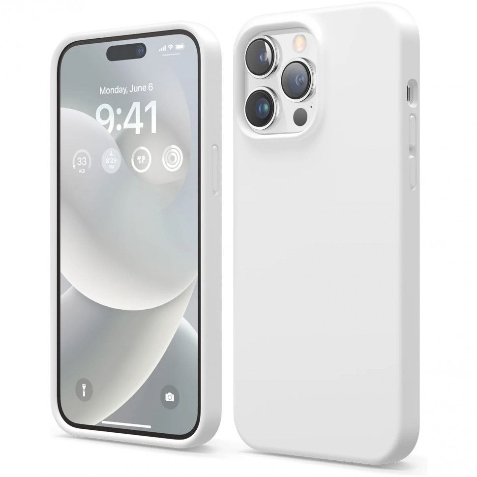 

Чехол Elago Soft silicone для iPhone 14 Pro Max, Белый (ES14SC67PRO-WH), Soft silicone
