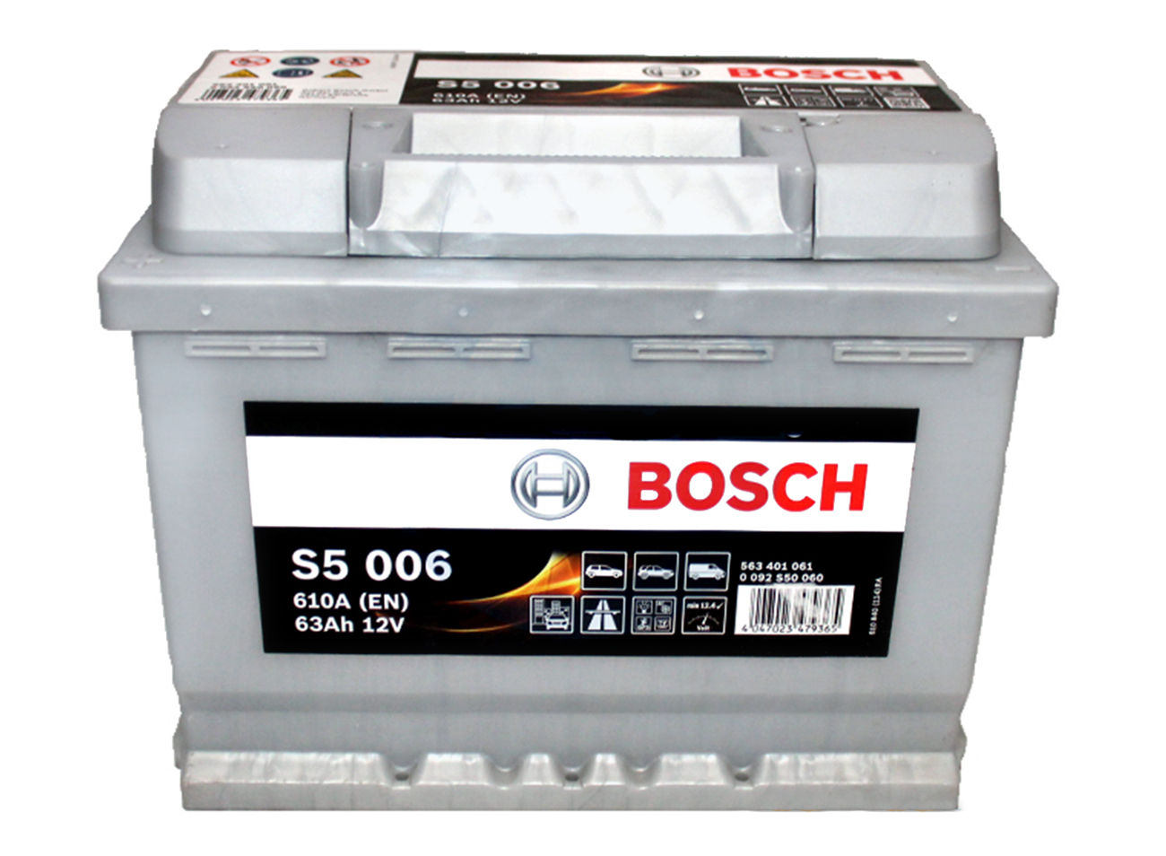 Аккумуляторная батарея BOSCH 0092S50060 S5 12V 63Ah 610A