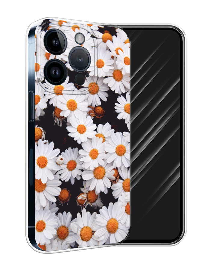 

Чехол Awog на Apple iPhone 15 Pro "Ромашковое поле", Белый, 15750-1