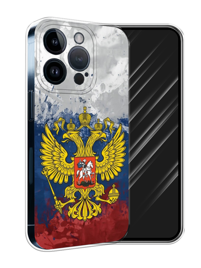 

Чехол Awog на Apple iPhone 15 Pro "РФ", Белый;синий;красный, 15750-1