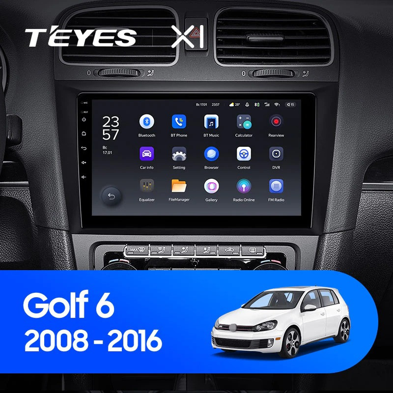 Штатная магнитола Teyes X1 4G 232 Volkswagen Golf 6 2008-2016 2590000₽
