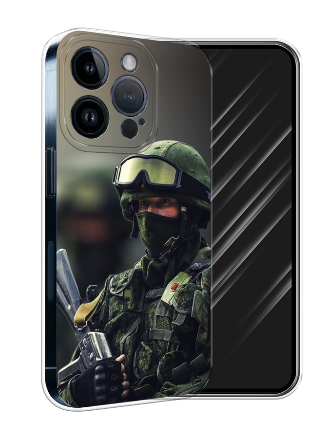 

Чехол Awog на Apple iPhone 15 Pro "Солдат", Зеленый;серый, 15750-1
