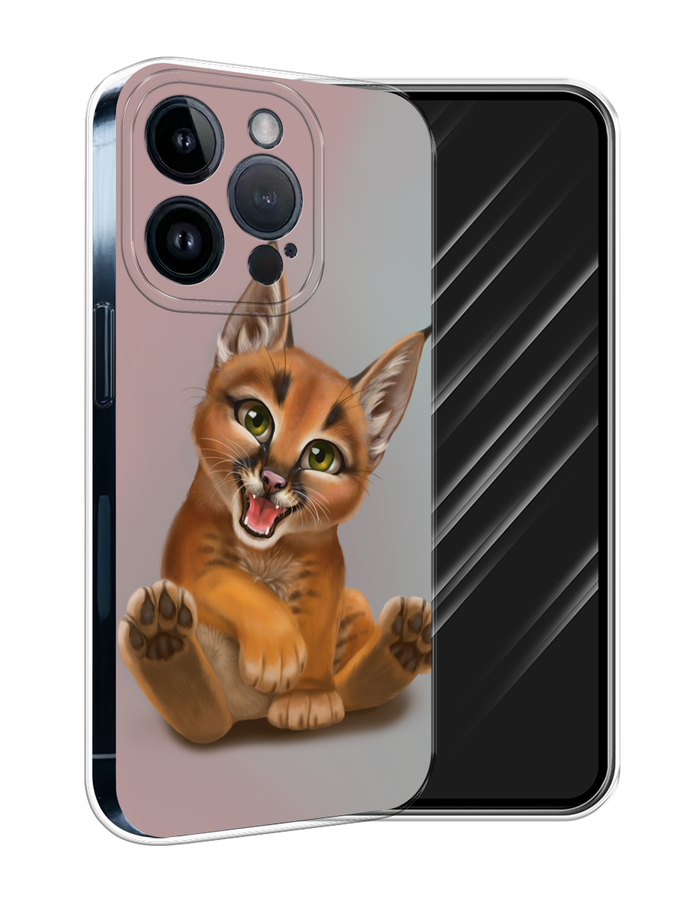 

Чехол Awog на Apple iPhone 15 Pro "Малыш рыси", Оранжевый;серый, 15750-1