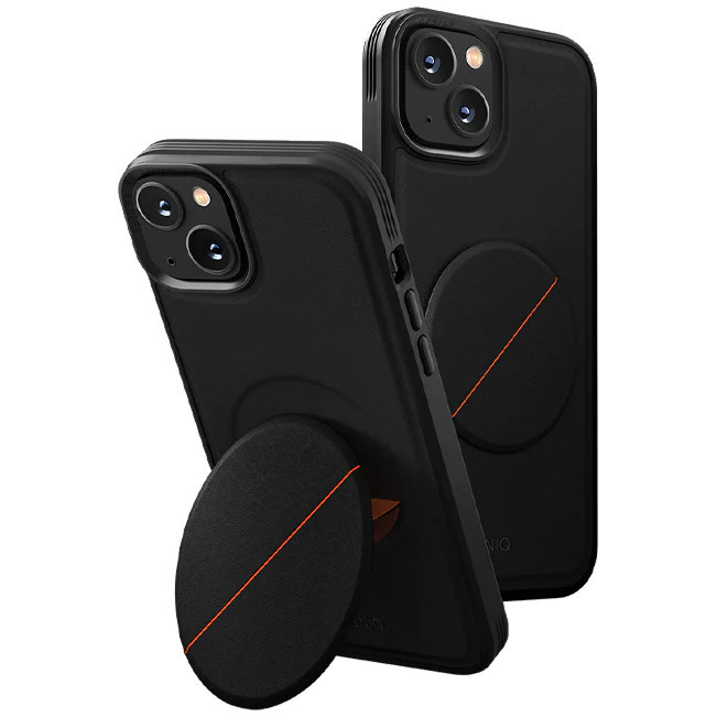 фото Чехол uniq novo with magnetic grip для iphone 14 plus, черный