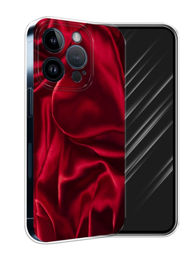 

Чехол Awog на Apple iPhone 15 Pro "Текстура красный шелк", 15750-1