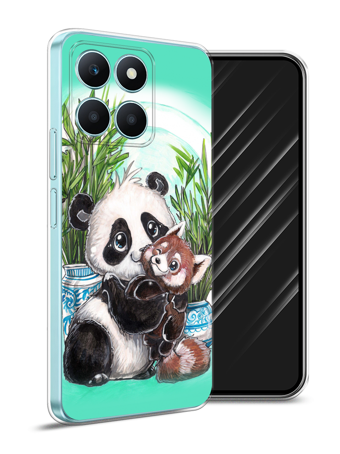

Чехол Awog на Honor X6A "Друзья зверята", Бирюзовый;белый;черный, 6122050-1