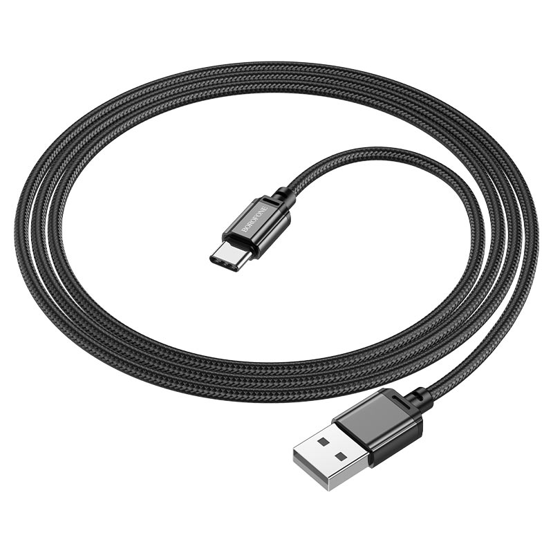 

Кабель BX87 USB Type-C 1M 3A Borofone черный (IS004228)