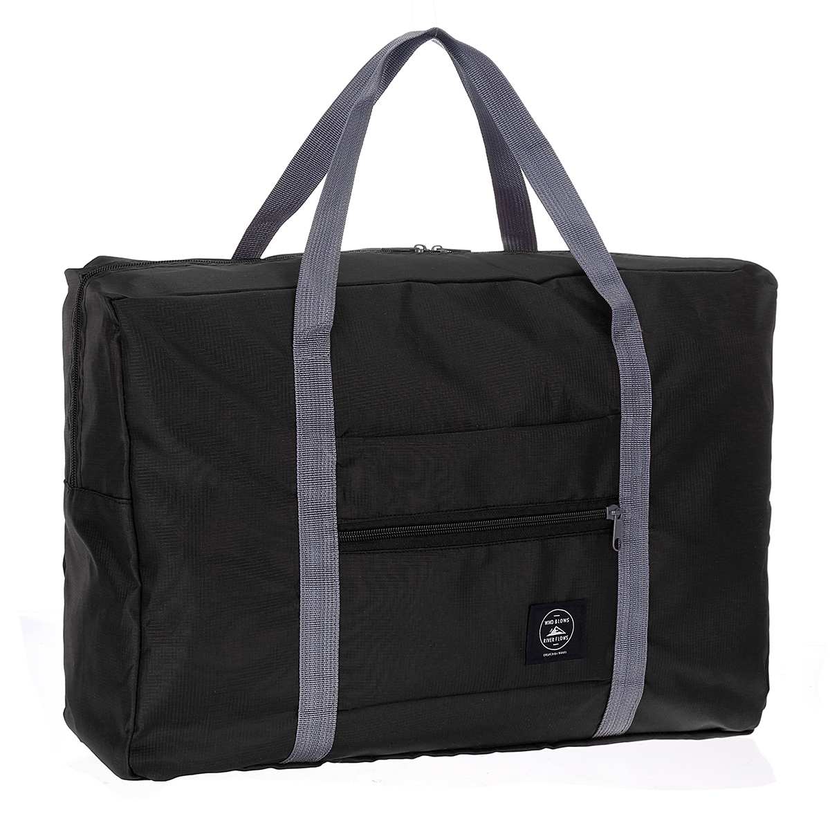 фото Дорожная сумка унисекс weekender black, 48x32x18 см nobrand