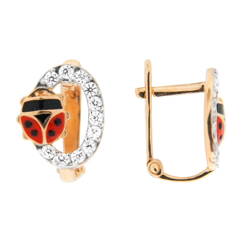 

Серьги из красного золота с фианитом НАШЕ ЗОЛОТО ЮПС1395485, ЮПС1395485
