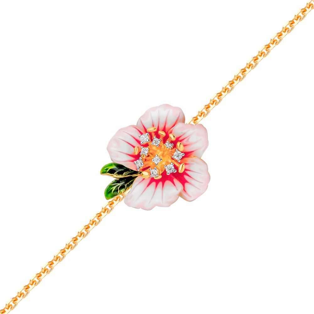 

Браслет из серебра с фианитом/финифтью р.  585Gold 705000970, 705000970