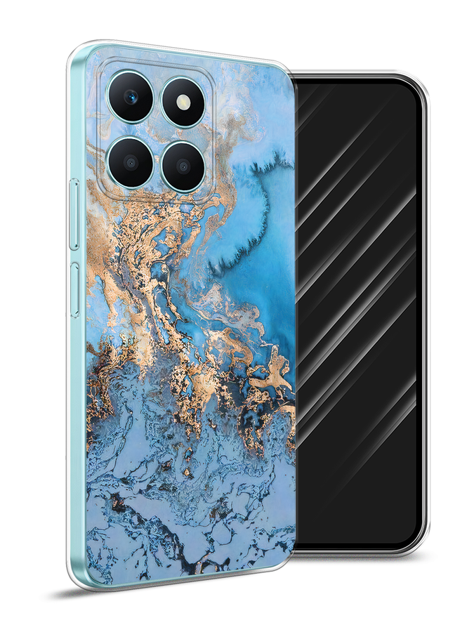 

Чехол Awog на Honor X6A "Морозная лавина синяя", Серебристый, 6122050-1