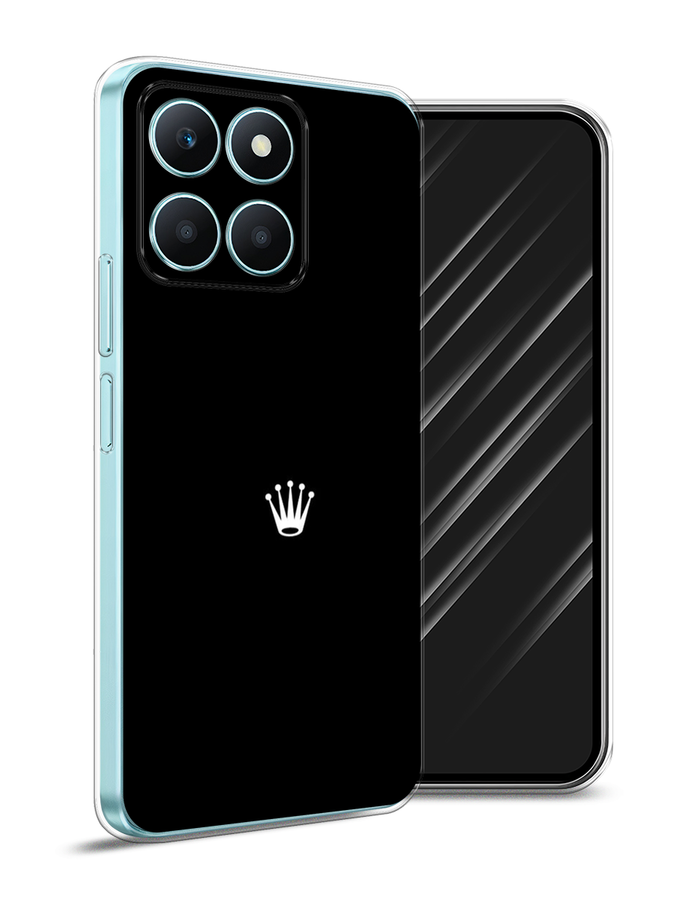 

Чехол Awog на Honor X6A "Белая корона на черном фоне", Черный, 6122050-1