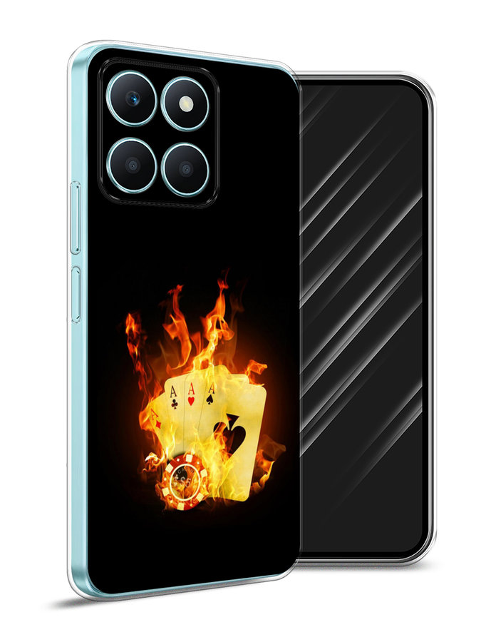 

Чехол Awog на Honor X6A "Горящие карты", Черный;оранжевый, 6122050-1