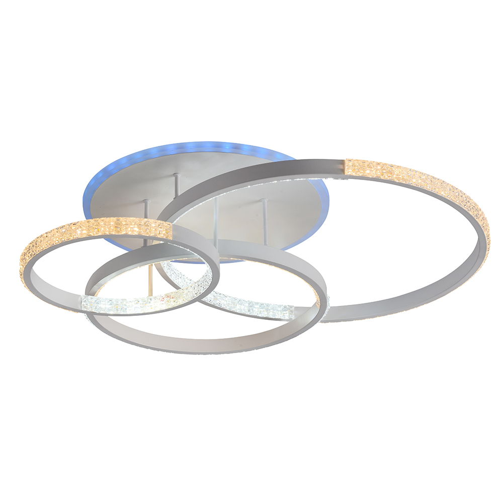фото Светодиодная люстра profit light 8047/3 wht b 106w+8w rgb