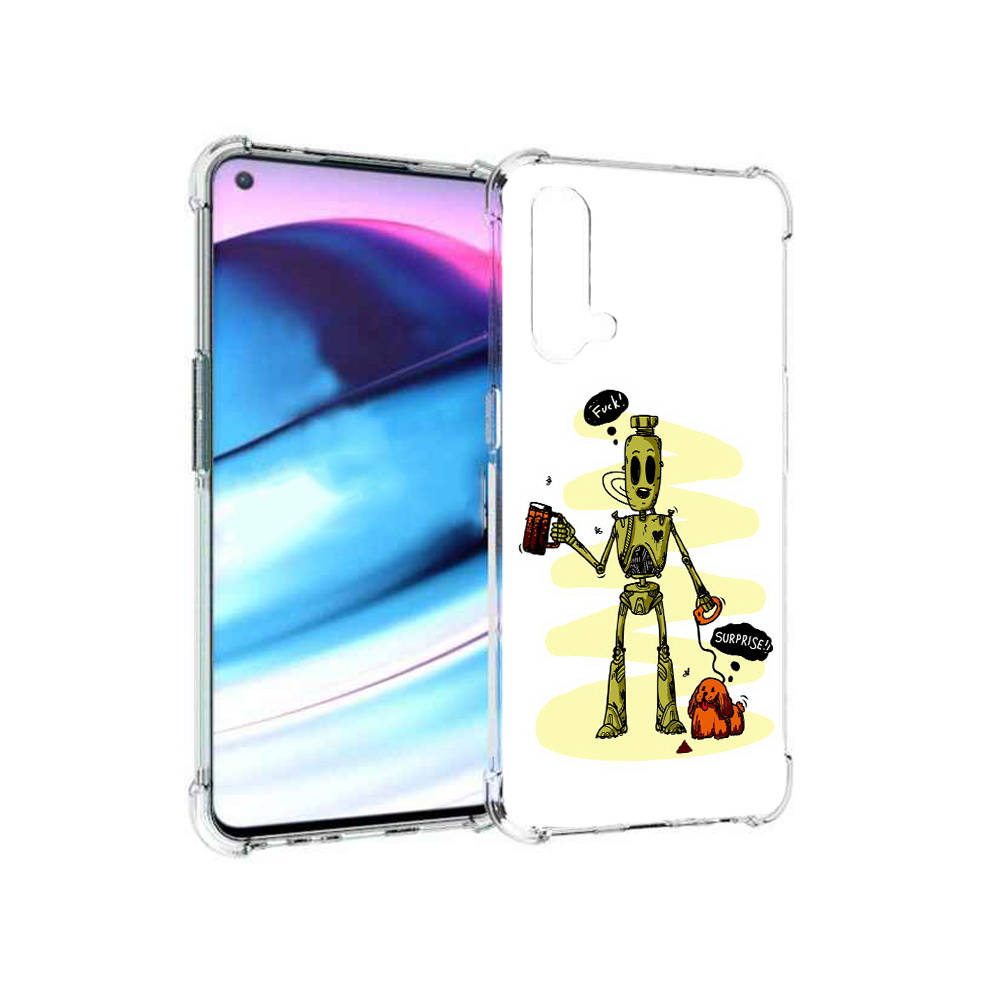 

Чехол MyPads Tocco для OnePlus Nord CE 5G прикольный робот (PT227196.126.557), Tocco
