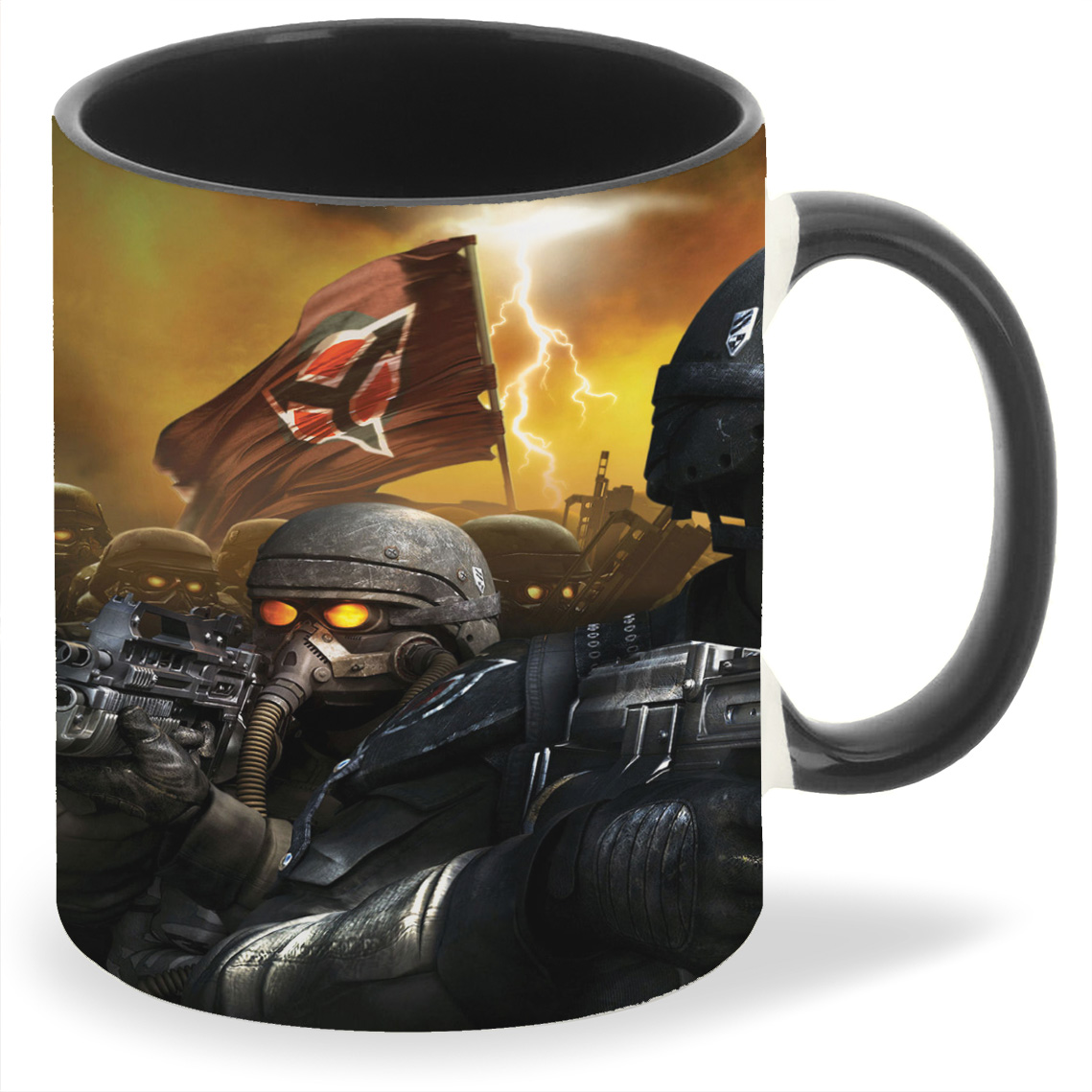 

Кружка CoolPodarok killzone 2 Солдаты Знамя Противогазы, killzone 2 Солдаты Знамя Противогазы