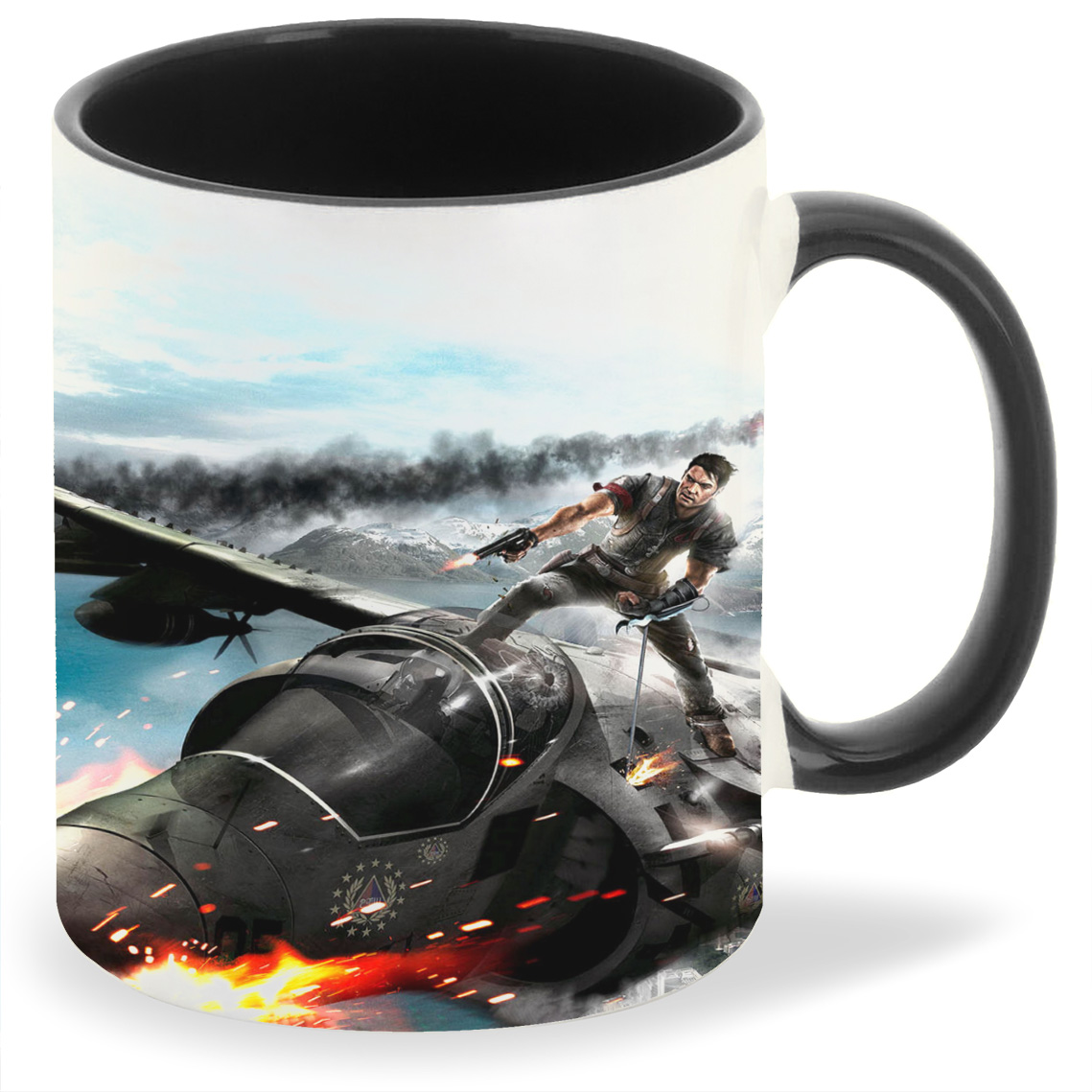

Кружка CoolPodarok just cause 2 На крыше самолёта, just cause 2 На крыше самолёта