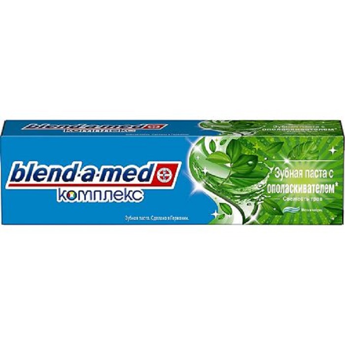 

Зубная паста Blend-a-med «Свежесть трав» с ополаскивателем, 100 мл