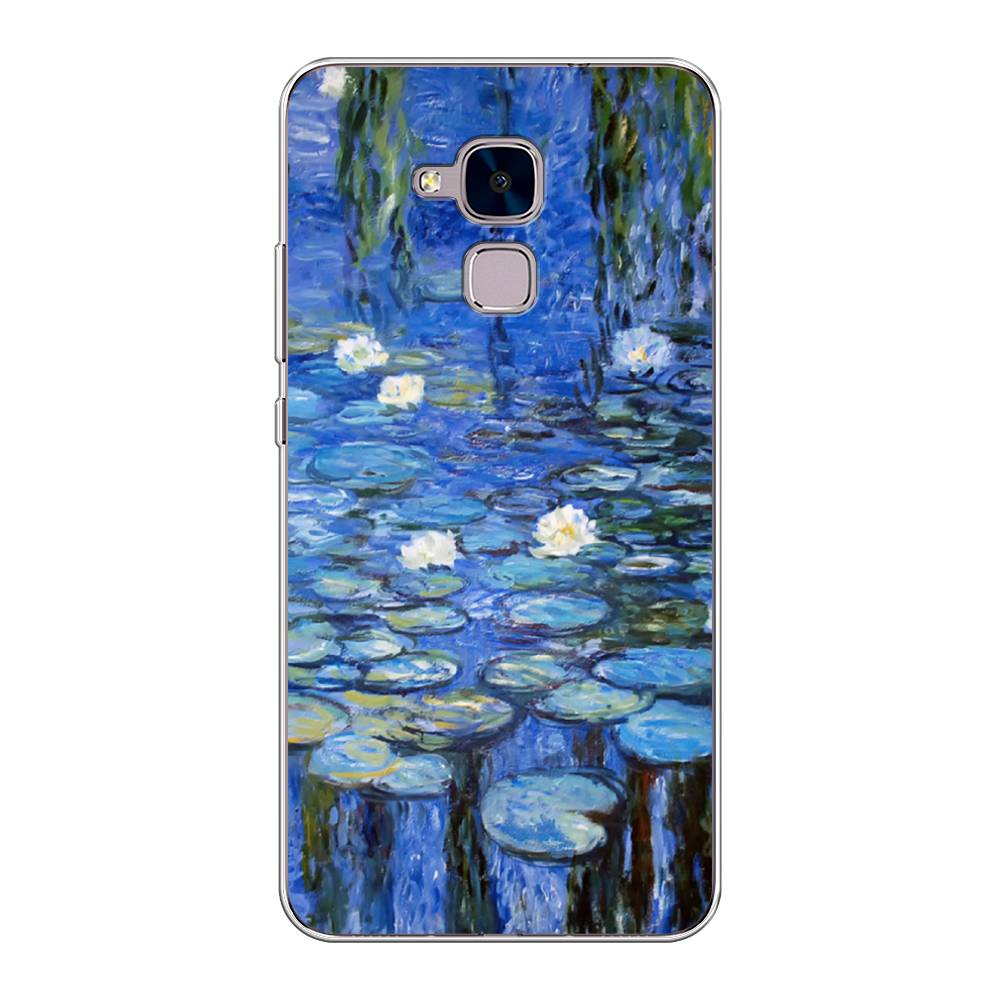 

Чехол на Honor 5C "Нарисованный пруд", Синий;зеленый, 60450-4