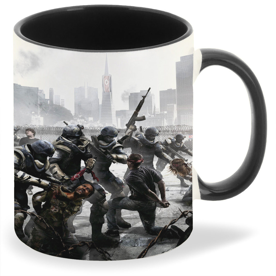 

Кружка CoolPodarok homefront Солдаты на коленях Повязка на глазах, homefront Солдаты на коленях Повязка на глазах