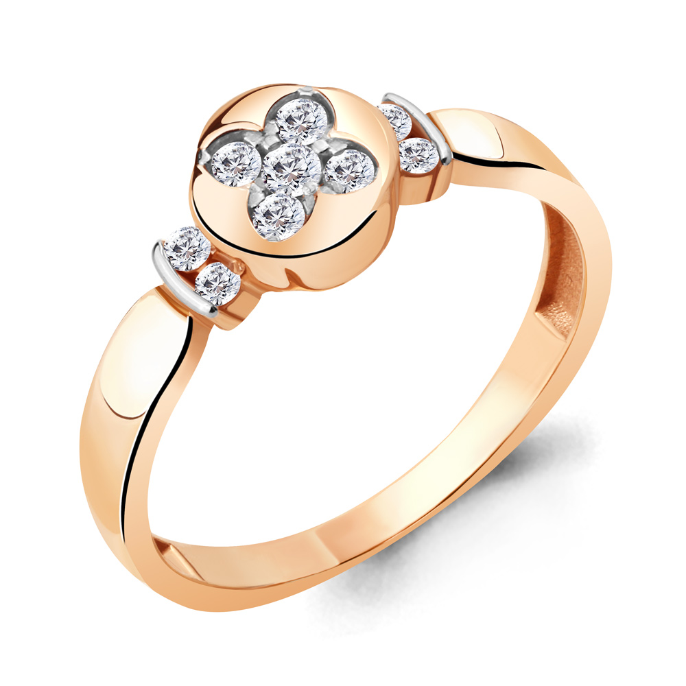 

Кольцо из серебра с фианитом р. 18,5 Aquamarine 68588А_925_з, 68588А_925_з