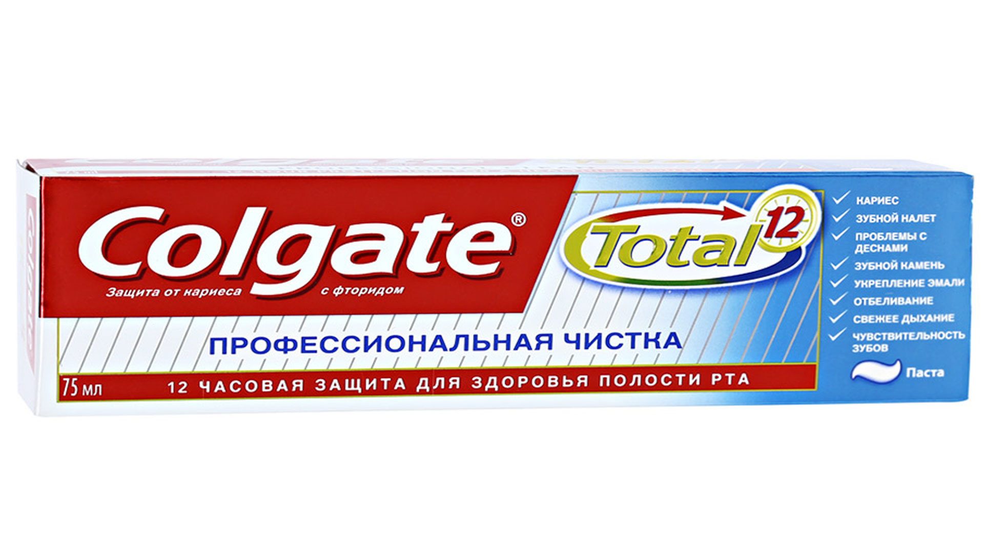 12 зубная. Колгейт зубная паста тотал профессиональная чистка 75мл. Паста зубная Колгейт профессиональная чистка 75мл. Зубная паста Колгейт тотал 12 75мл проф. чистка. Colgate total12 зуб гель 75мл проф чист.